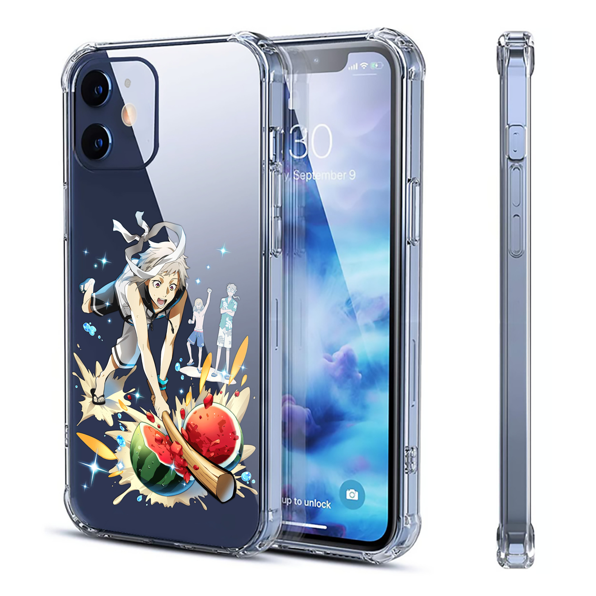 （画像用） 文豪ストレイドッグス Bungo Stray Dogs 【iPhone 12シリーズ対応】透明スマホケース（クリアソフトケース）